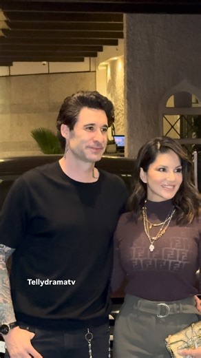 Sunny Leone with her husband, simple moments, big smiles 🖤 | Telly Drama