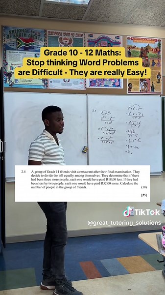 Grade 10 - 12 Maths: Stop thinking Word Problems are Difficult - They are really Easy! #mathstutoring #learnmaths #mathshelp #mathstutor #mathsisfun #math