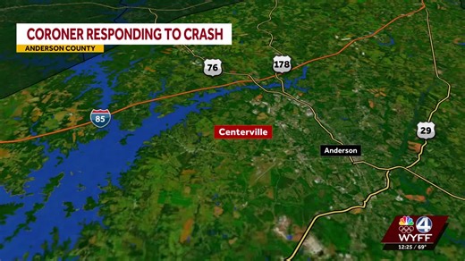 Coroner responds to crash in Anderson County
