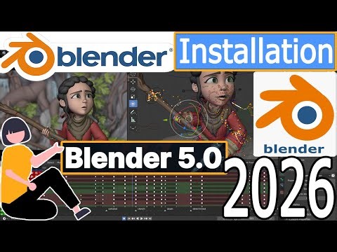 How to Install Blender 5 on Windows 10/11 [ 2026 Update ] 3D Creation Computer Graphics Software