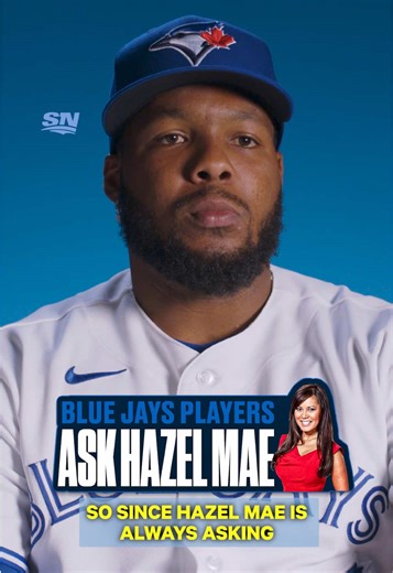 It’s time to flip the script 🔁 We gave Blue Jays players a chance to ask Hazel Mae a question 🎤 #bluejaysonsn #bluejays #hazelmae #mlb #torontobluejays