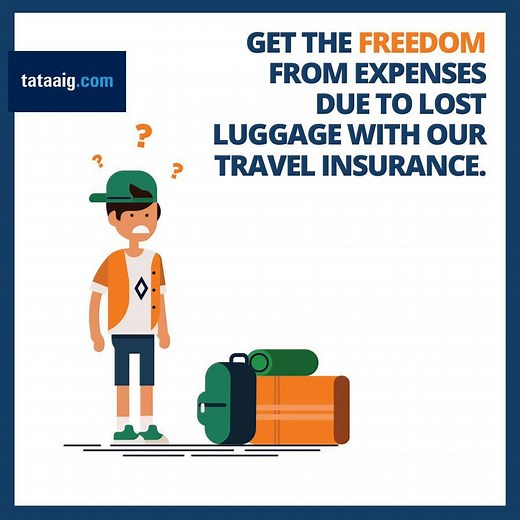 Get freedom from baggage related stress with a comprehensive travel insurance that covers baggage loss and delays. *T&C Apply | TATA AIG | Facebook