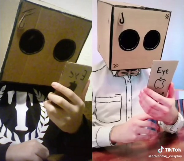 #duet with @hectorsector13 hehe I tried 😓#duet #craft #craftgeek #cosplay #box #boxboicommunity