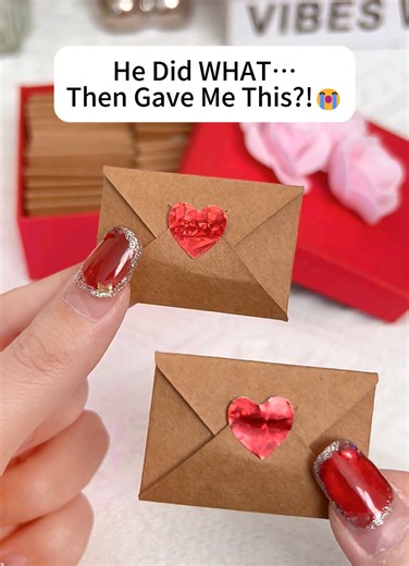 If you want her to feel special… this mini envelope does it 💕#GiftForHer #ValentinesSurprise #CoupleGoals #tiktokusa #envelopes