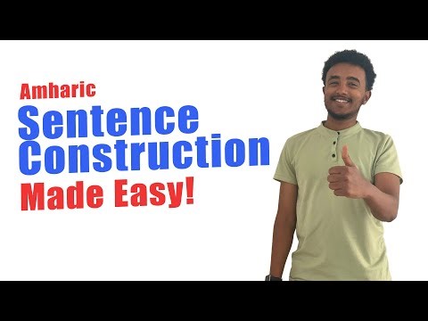 How to Construct Basic Amharic Sentences Like a Native