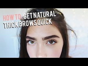 How to Get Thick Eyebrows