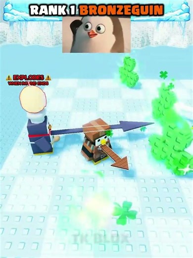 Rank 1 BronzeGuin in Penguin Knockout #roblox #knockout