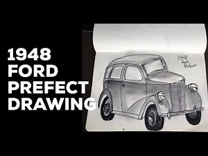 1948 Ford Prefect Drawing