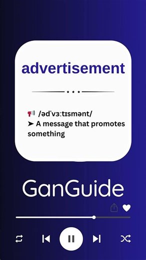 A2 English Word: ADVERTISEMENT | Meaning & Pronunciation