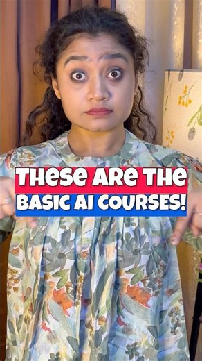 Basic AI Courses That You Should Learn In 2026. #shorts