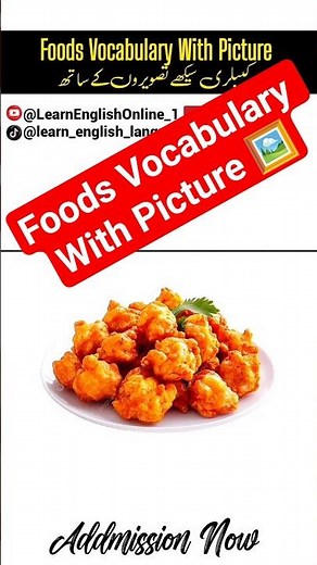 Foods Vocabulary With Picture #foryou #english #englishtourduspeakingcourse #learnenglish #foods