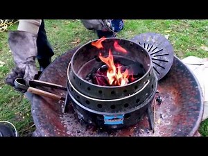 How-to Manage Volcano Cook Stove Heat Temperature When Using Lump Charcoal And A Dutch Oven Tutorial