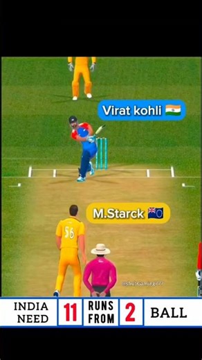 Virat Kohli on Strike: 2 Ball Me 11 Run… Yeh Sirf King Kar Sakta Hai / #shorts #cricket #shortsfeed