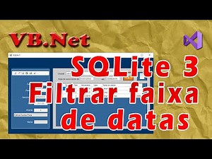 Filtrando uma faixa de datas no SQLite 3 com VB.Net. Visual Basic Net