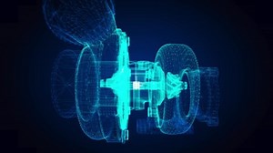 clip-1063885264-turbocharger-abstract-polygonal-line-3d-model-turbine