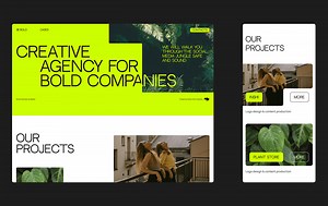 BOLD. Creative agency website - PineDev Studio