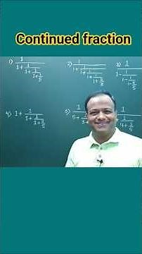 Simplification of continued fraction||Langra bhinn |#maths
