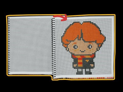 Ron Weasley Pixel Art — Magic Speed Draw | Color Bits