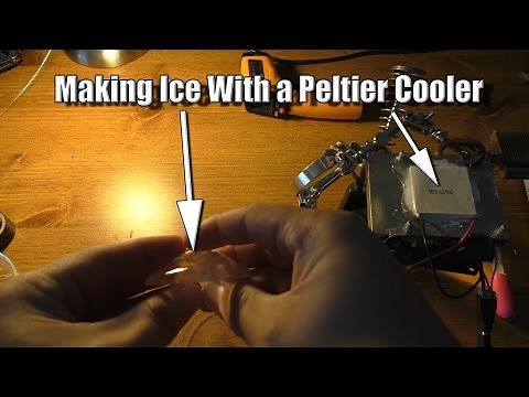 Making Ice with a Peltier Cooler
