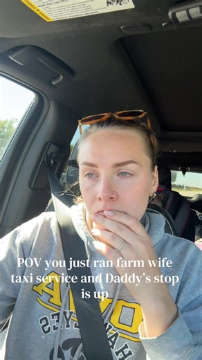 The less glamorous, very raw side of harvest season. There’s no heartbreak quite like the hurt for your kids after they get to see Dad but it’s only for five minutes. This lifestyle is hard, but so beautiful all at the same time. She doesn’t understand now everything her Dad shoulders for us and the heartbreak he experiences when he has to leave but she knows he always comes back.