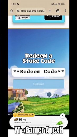 Clash Of Clans Supercell Store New Redeem Code 😱🥂 ||#shorts#coc#clashofclans
