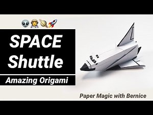 Paper Folding Space Shuttle 🚀 | Origami Spaceship | How to make a paper Space Shuttle