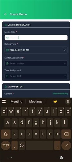 How to Create a New Memo in Liradocs Mobile App