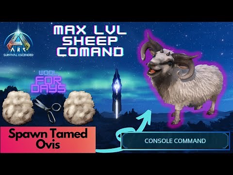 Tamed Ovis Spawn Command Ark Survival Ascended