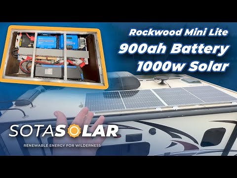 Rockwood Mini Victron Solar install 1000w 4x250w Rich Solar , Epoch 900ah Battery