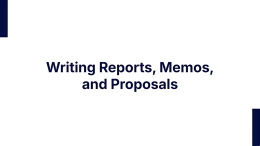 Effective commuincation_Presentation and Business Writing skills_Module 4_Writing reports, memos and proposals_Executive summary