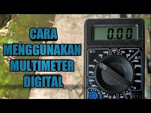 Cara Menggunakan MULTIMETER MULTITESTER AVOMETER Digital