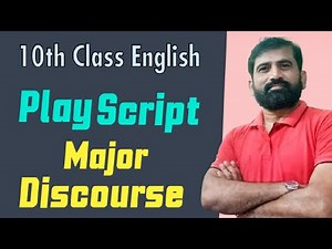 10th Class English - Play Script Writing || 10th Class English important Discourses