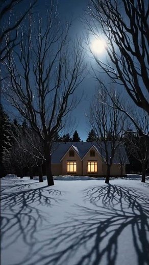 Moonlit Winter Night ✨❄️
