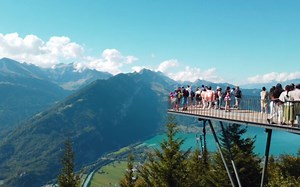 【4K超高清-瑞士】因特拉肯市-哈德库尔姆顶部景观(Harder Kulm）（2022.8.27）