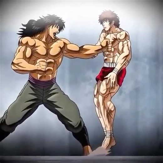 That Baki stare though💀 #animemoments #baki #trending