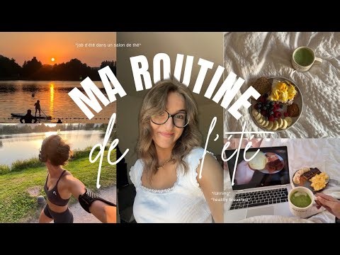 MA ROUTINE DE L'ETE : job d'été, running, healthy breakfast... (j'ai une nouvelle caméra !!!!)