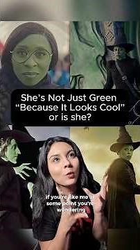 Why is Elphaba green in Wicked? Or Why is the Wicked witch’s skin green? 👀 Most people stop at “her