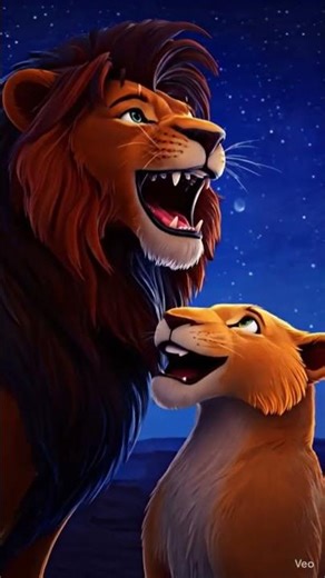 Male lion shows rare affection kissing his lioness