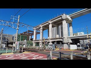 [名鉄] 知立駅高架工事状況 2022-01