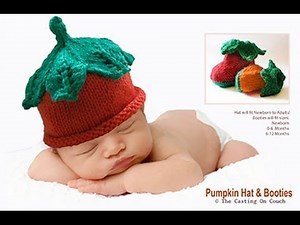 HOW TO KNIT A PUMPKIN BABY HAT - Part 1