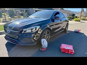 How to change front and rear brake pads and rotors on Mercedes Benz CLA ( complete guide)