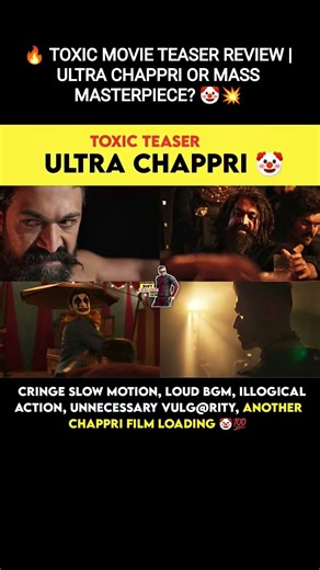 Cringe slow motion…Overloaded BGM…Illogical action scenes…Unnecessary vulgarity…Is Toxic really ?