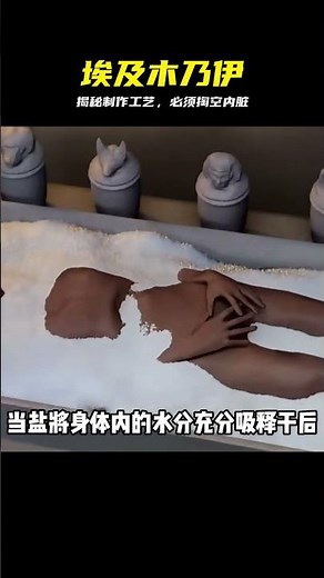 埃及木乃伊，究竟是如何制作成的，原來必須掏空體內的器官 #埃及 #木乃伊 #防腐术 #制作工艺 #古文明
