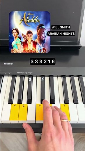 Will Smith — Arabian Nights 🎹 на пианино #arabiannights #aladdin #willsmith #piano #pianotutorial