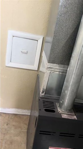 Combustion air intake installation. Code requirements. #hvac #hvacinstallation