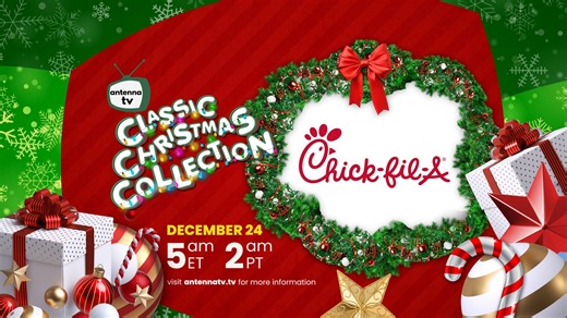 12K views · 217 reactions | Classic TV is under the tree on Antenna TV! Antenna TV's "Classic Christmas Collection" is presented by Chick-fil-A! Christmas Eve @ 5AE | 2AP on Antenna TV! #antennatv #rewindtv #christmaseve #chickfila #nostalgia #retro | Antenna TV | Facebook