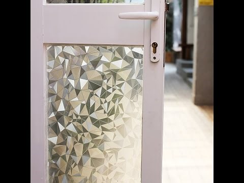 How to install Static Cling Window Film 3D Cut Glass Window Film-fancy-fix