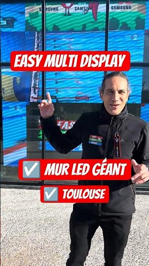 🏢 HUGE Giant LED Wall in Toulouse! Easy Multi Display 🏊‍♂️🇫🇷