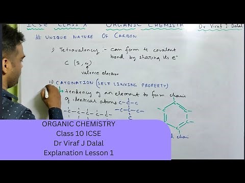 Organic Chemistry | Class 10 | ICSE | Dr Viraf J Dalal | Introduction | Lesson 1