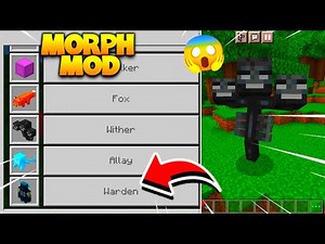 COMO VIRAR QUALQUER MOB NO MINECRAFT PE 1.19! (Morph Mod para Minecraft bedrock edition)